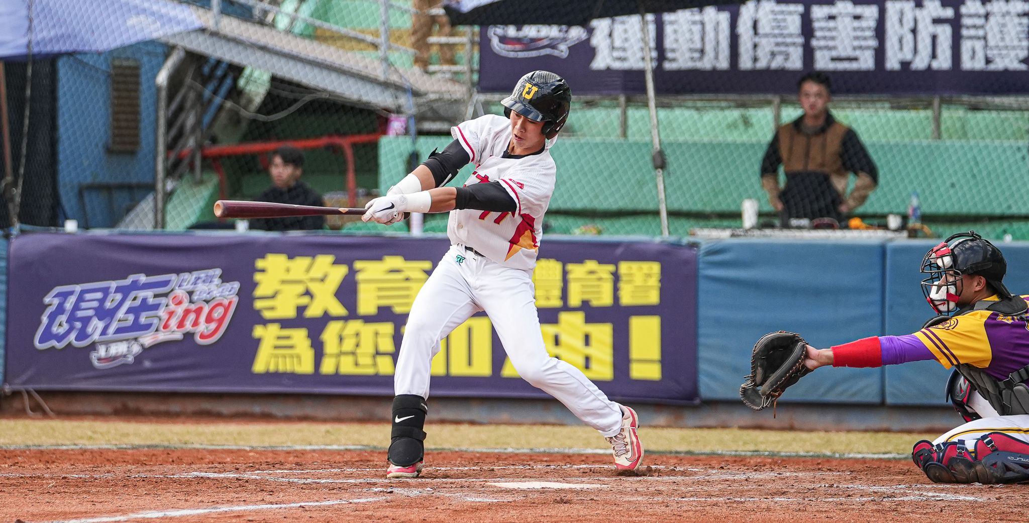 輔大蔡誥翔今日雙安、2打點，獲選MVP。攝/林約慈