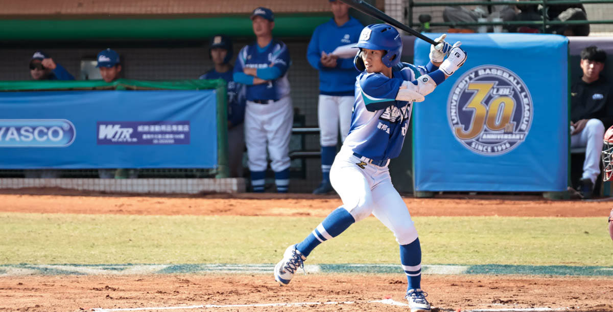 臺體鄭鈞澤今日手感火燙，擊出三支安打。攝/林秀炘