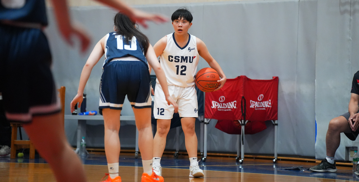 中山醫隊長高資涵攻下21分，帶領球隊拿下勝利，。攝／施浚璿