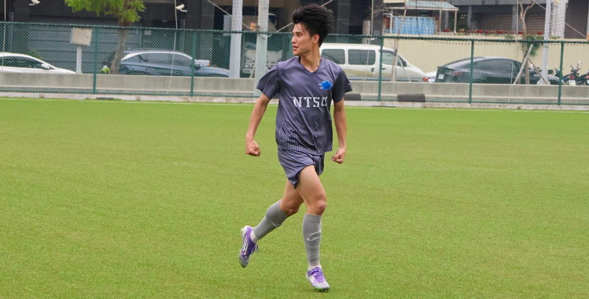 國體高佑勛為球隊扳平比數。攝/陳冠頡 (另開新視窗)