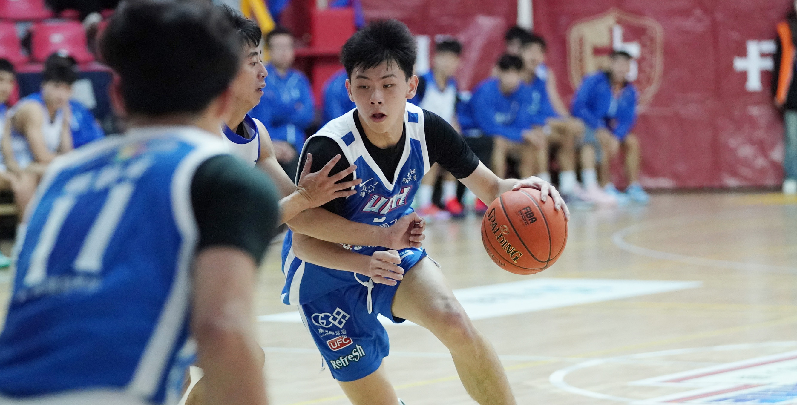 健行科大周宏綸18分11籃板雙十表現，另有4助攻3抄截。攝/大專體總