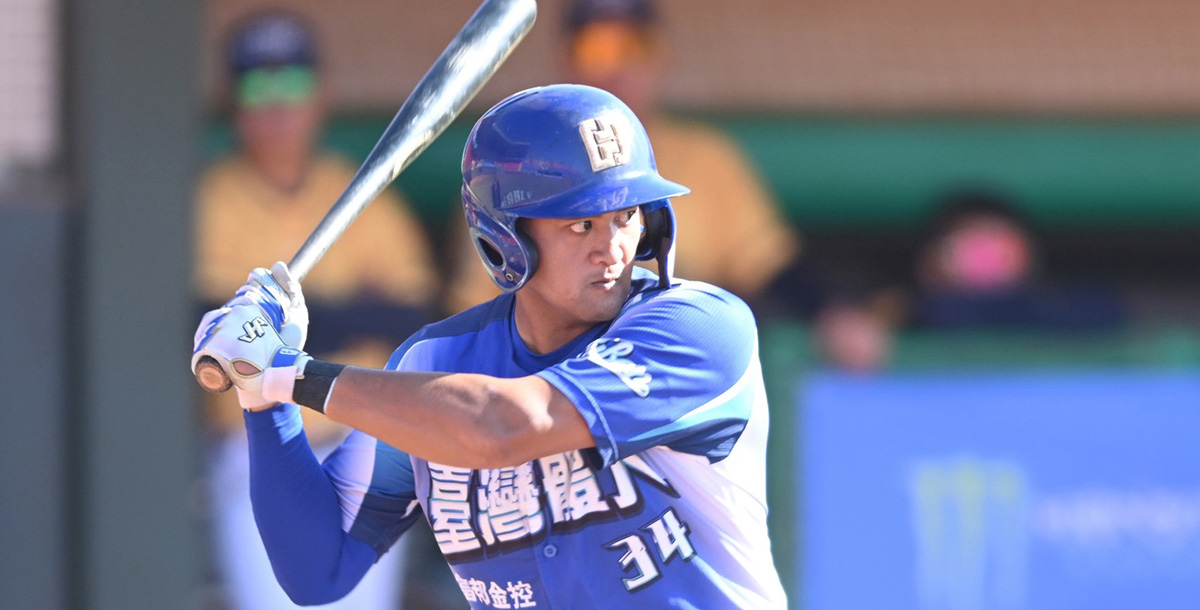 臺灣體大李以諾敲出9上致勝安。攝/大會