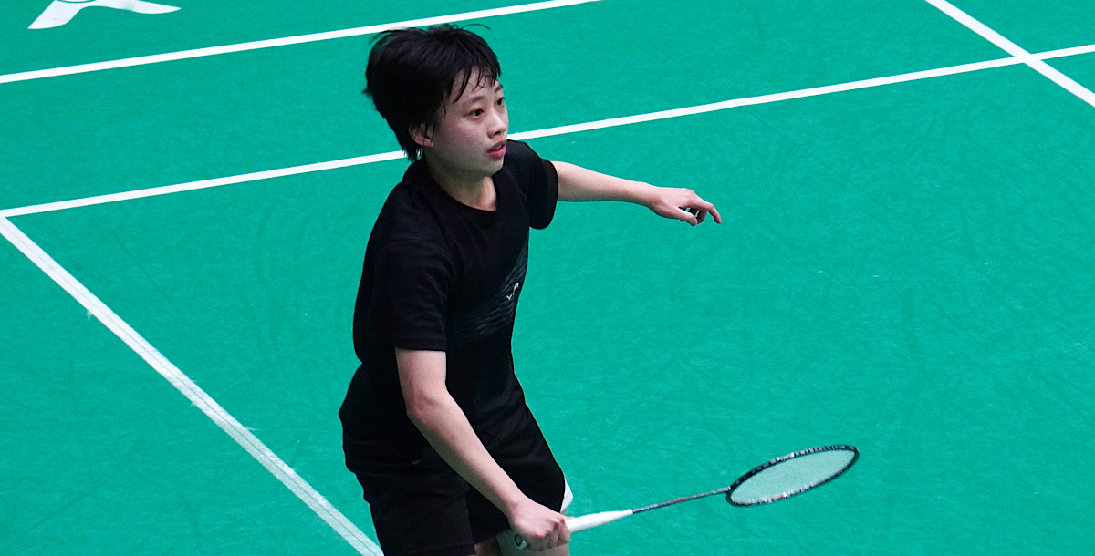 北醫楊采庭五度出戰全大運，一般女生組單打奪下金牌。攝／SSU特派員 孫千筑 (另開新視窗)