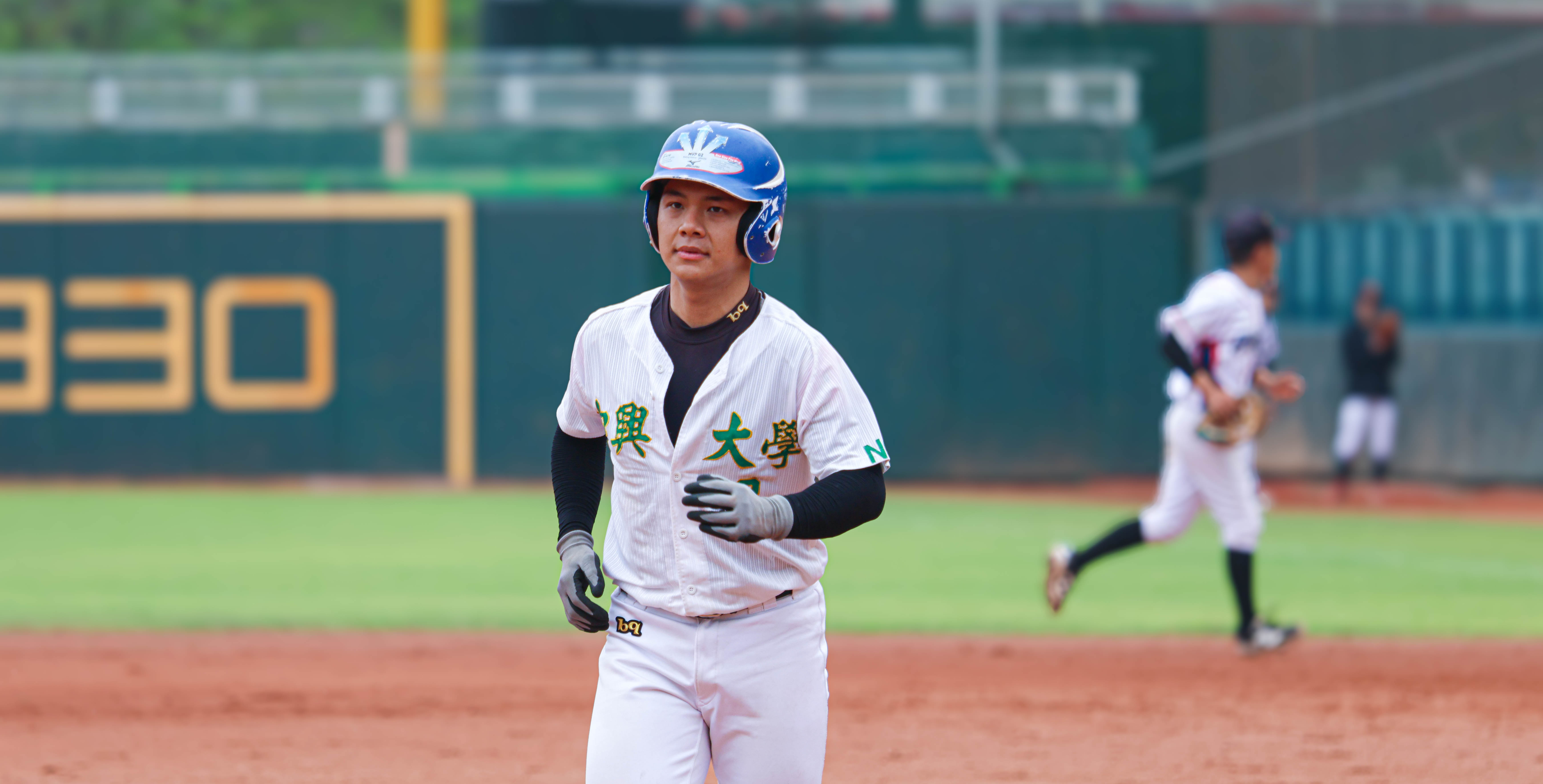 中興大學打線前段建立領先優勢，第九棒蔡承庭單場4打數3安打。攝／許靜玟