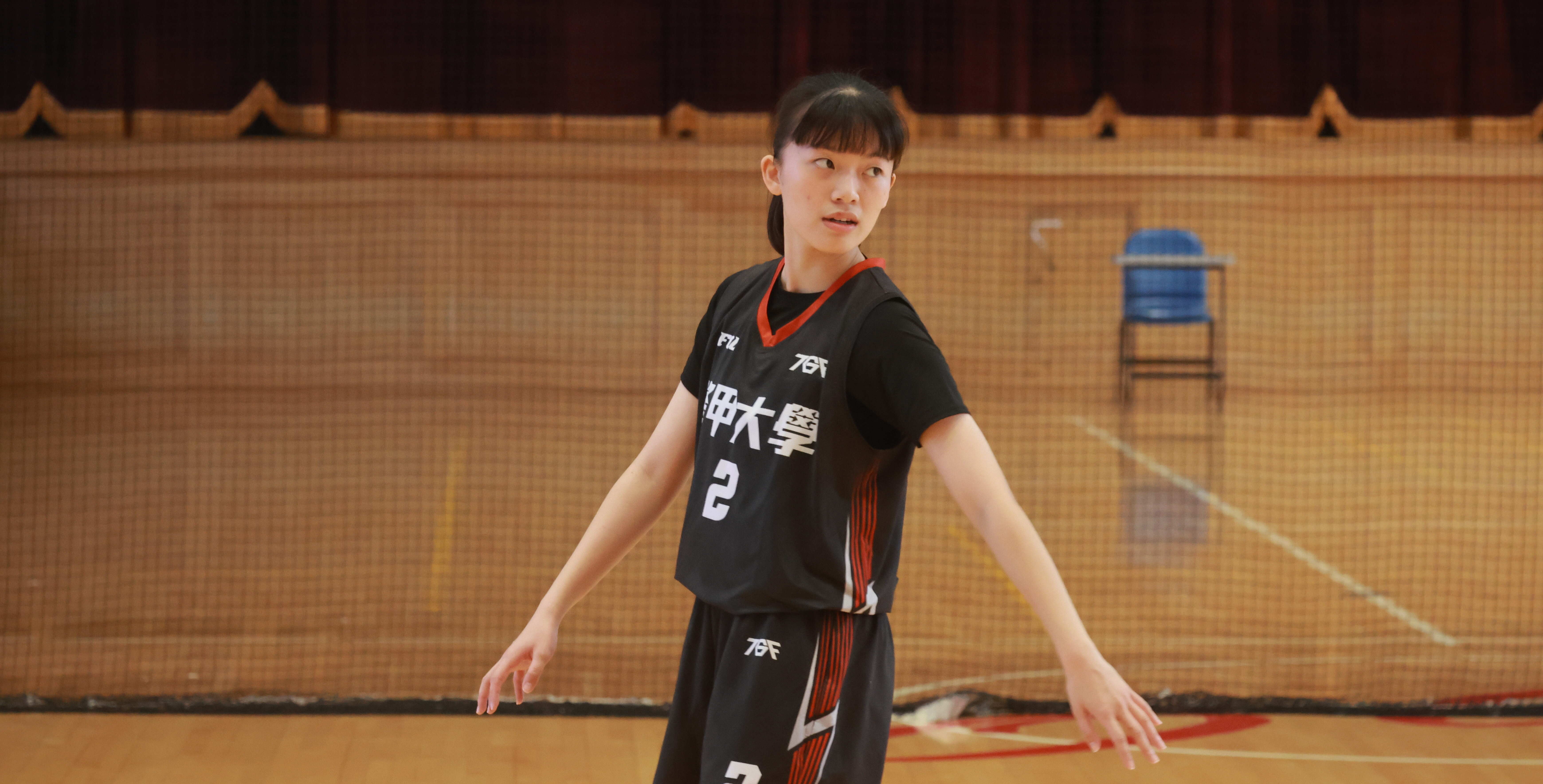 逢甲黃郁淇多次主導球隊進攻，帶領球隊獲勝。攝/邱治霖