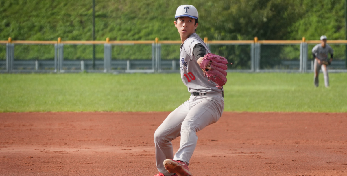 臺大先發投手黃昱翔三局完投無失分。攝/李亭葳